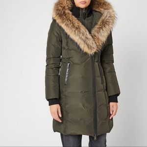 Mackage Kay down coat, size medium, dark green, in perfect condition!
